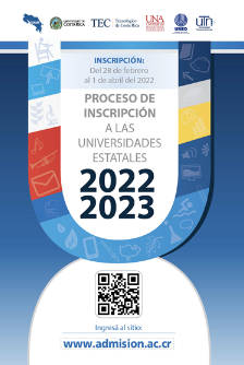 Proceso de Inscripción a las universidades estatales 2022-2023