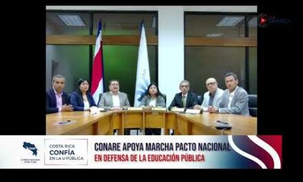 Conare recuerda razones del porqué la marcha por la educación #crconfíaenlaupública🇨🇷