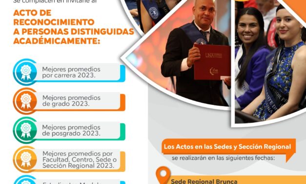 Acto de Reconocimiento a Personas Distinguidas Académicamente