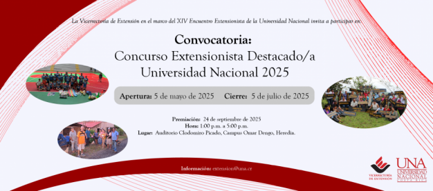 Convocatoria: Concurso Extensionista Destacado/a Universidad Nacional 2025