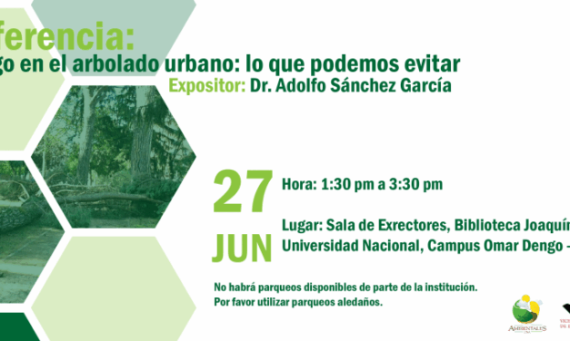 Conferencia:  El riesgo en el arbolado urbano: lo que podemos evitar
