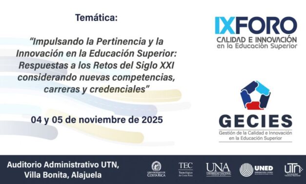 IX Foro GECIES – Gestión de la Calidad e Innovación en la Educación Superior