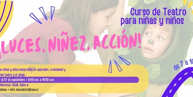 Curso de Teatro para Niños y Niñas:  ¡Luces, niñez, acción!