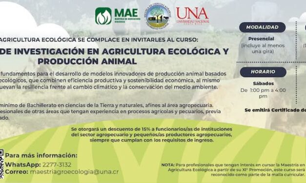 Seminario de investigación en agricultura ecológica y producción animal