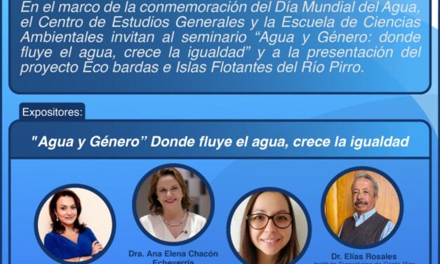 Seminario “Agua y género: donde fluye el agua, crece la igualdad”