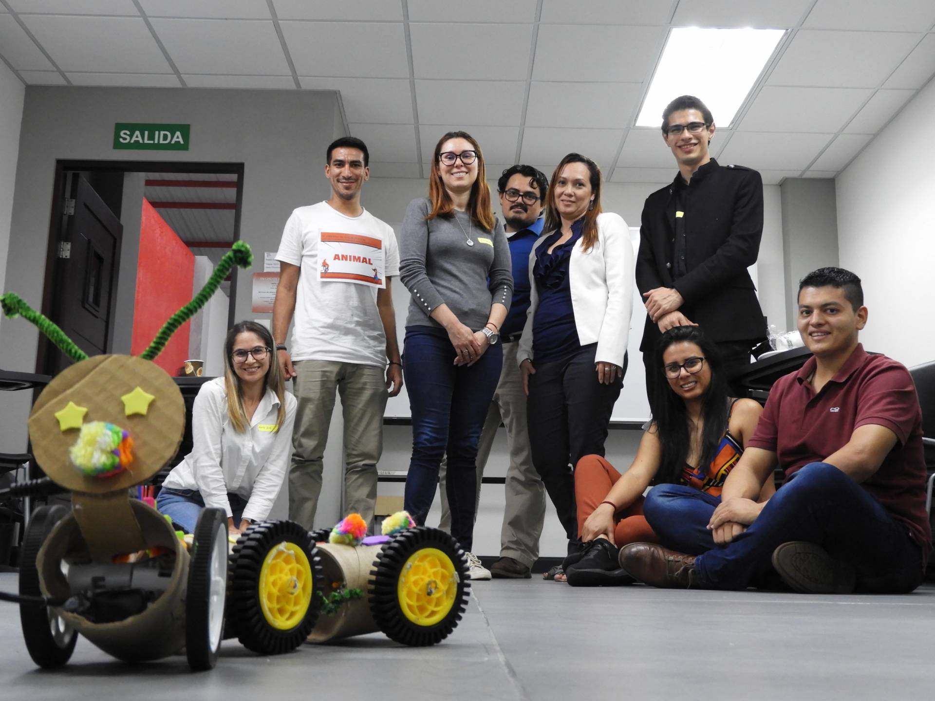 Estudiantes de robótica